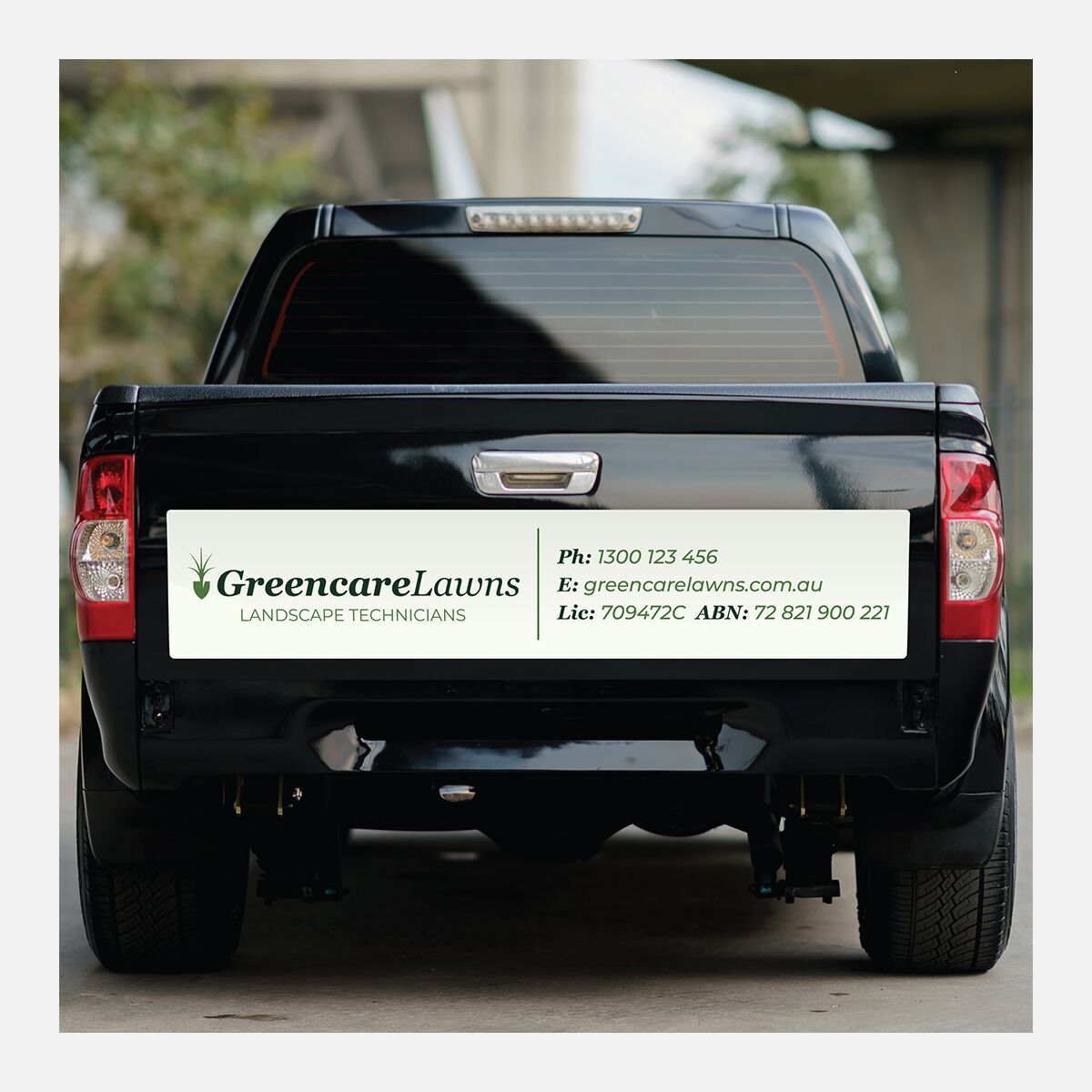 Rectangle Gloss White Vinyl Car Decals